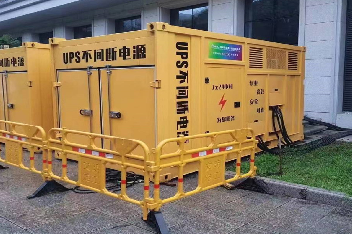 庐江发电机租赁施工现场